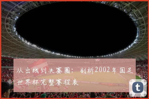 从出线到决赛圈：剖析2002年国足世界杯完整赛程表