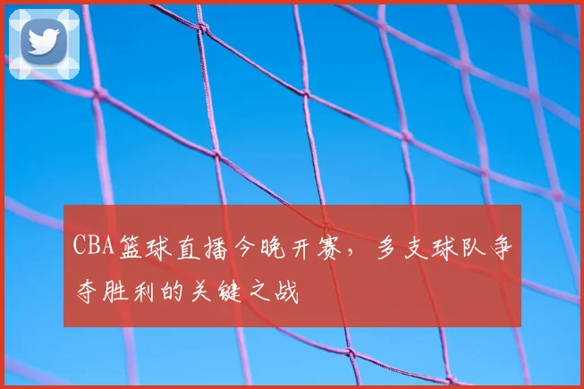 CBA篮球直播今晚开赛,多支球队争夺胜利的关键之战